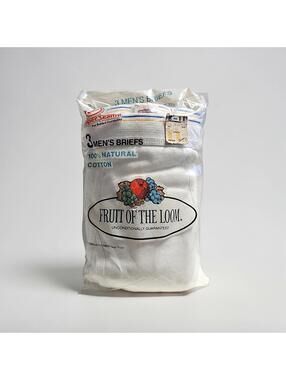 Fruit of the Loom 3 Men’s Briefs Medium 34–36 1983 - Vintage USA - Sealed Pack
